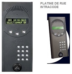 Platine de rue Intracode pour devis